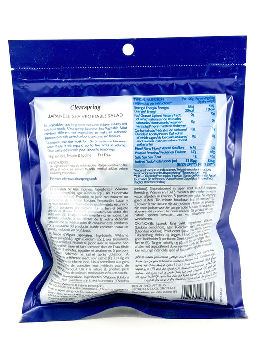 Gedroogde zeewiersalade – 25 g – Clearspring
