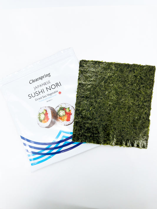 Sushi Nori – Zeewiervellen voor sushi – 17 g – Clearspring