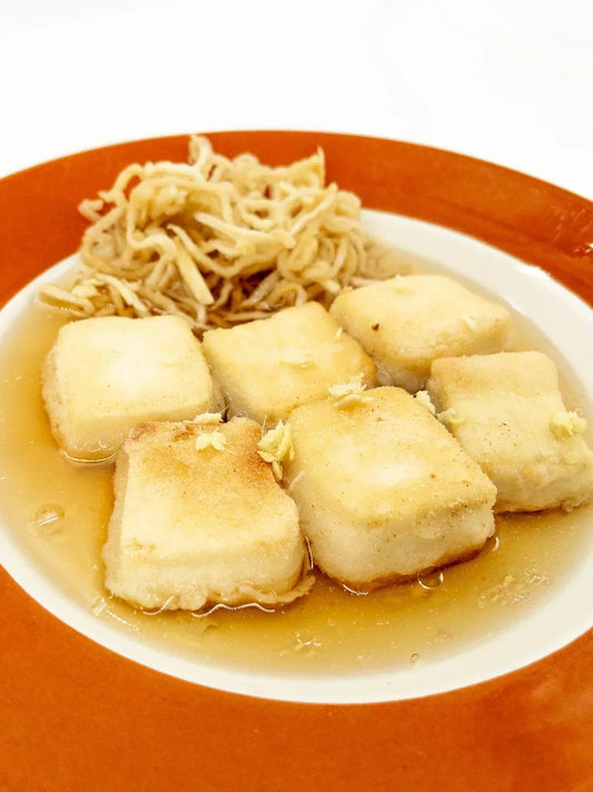 Recette : Agedashi Dofu - Tofu frit au bouillon