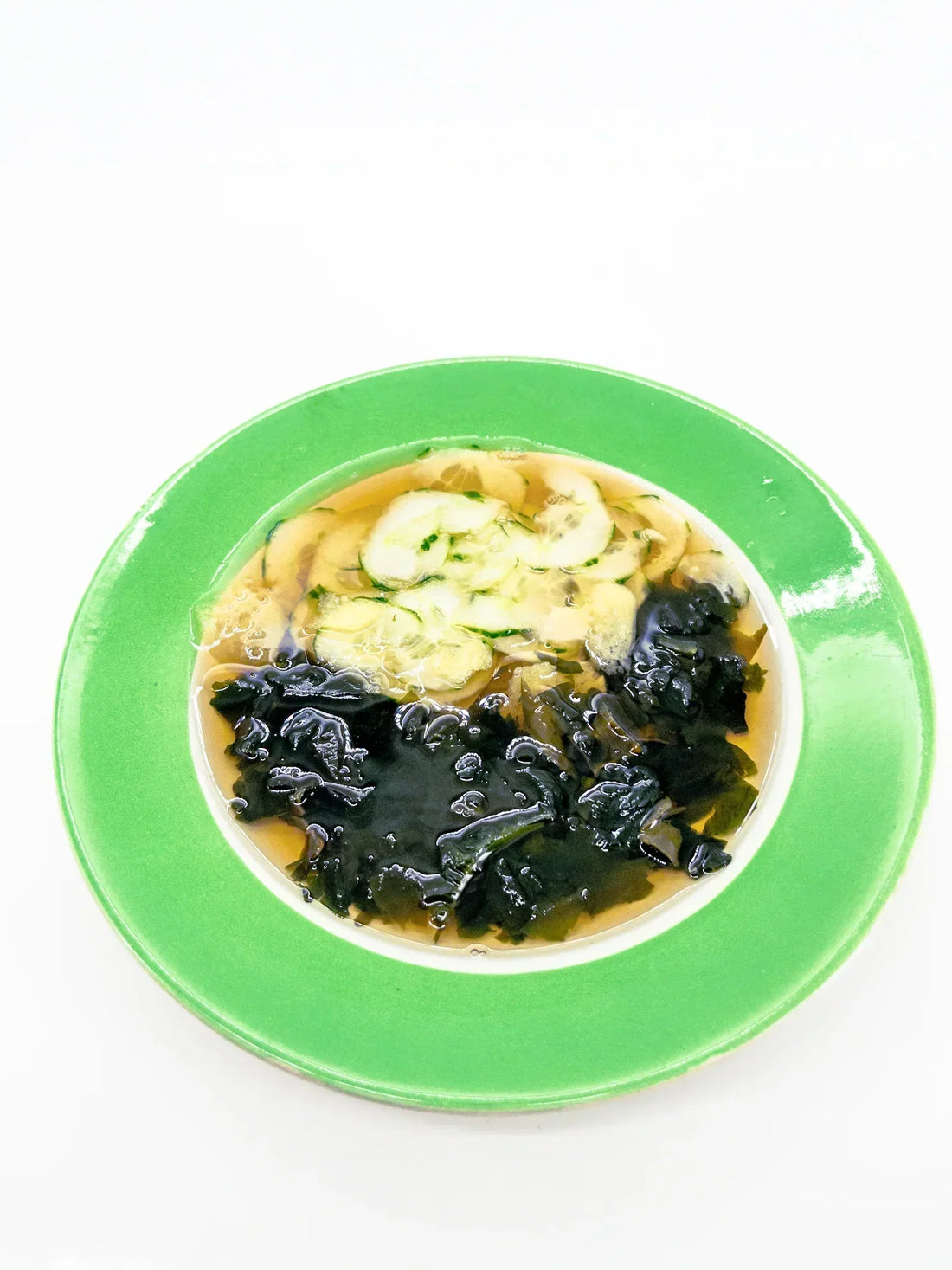 Wakame to Kyûri no Hiyashi-Suimono - Soupe Claire Froide au Wakame et Concombre