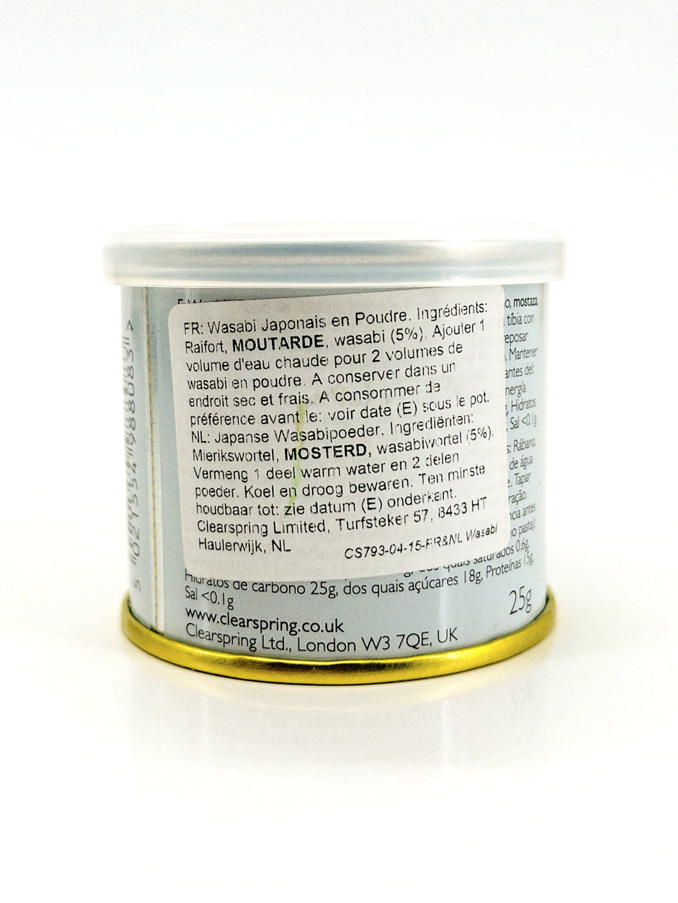 Kona wasabi - Wasabipoeder - 25 g - Clearspring