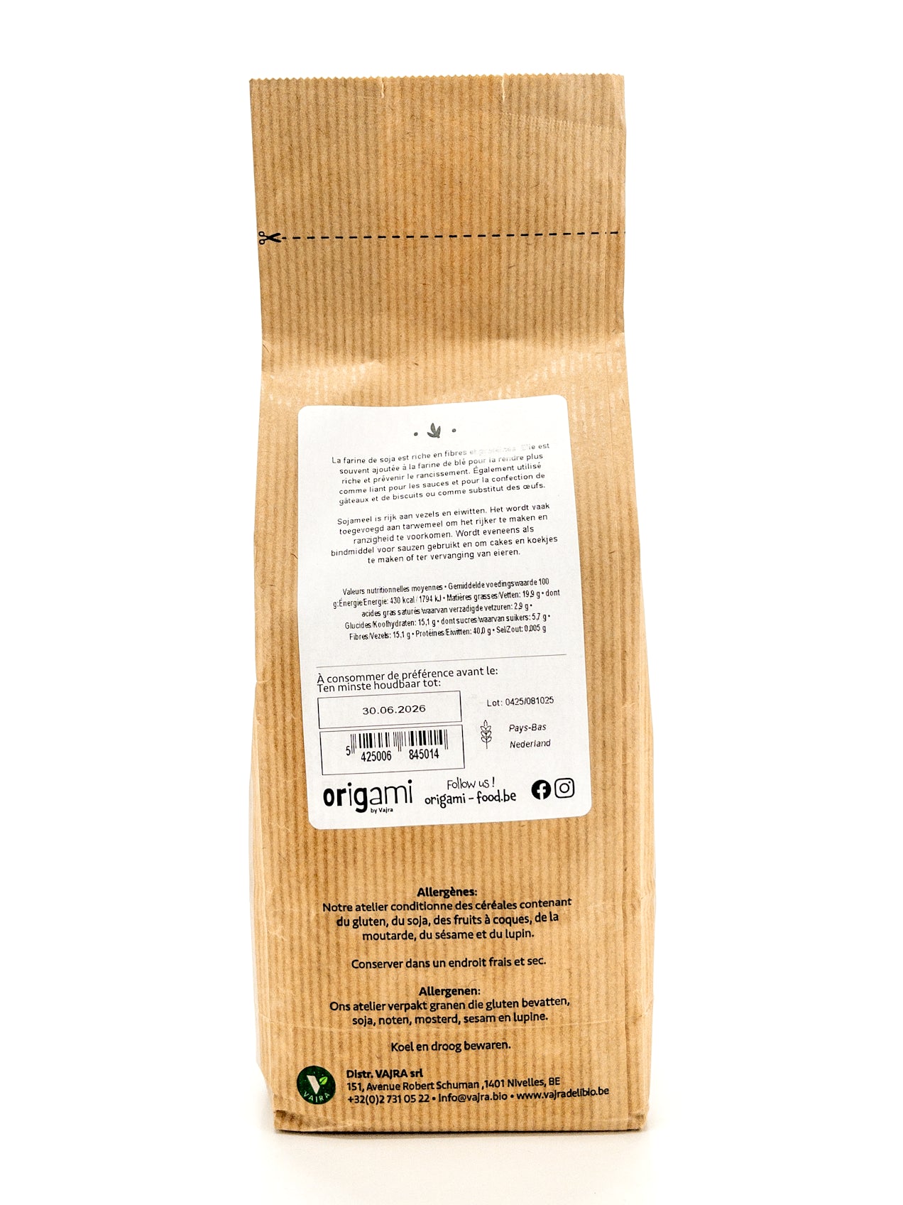 Kinako – Biologische geroosterde sojabloem – 500 g – Origami