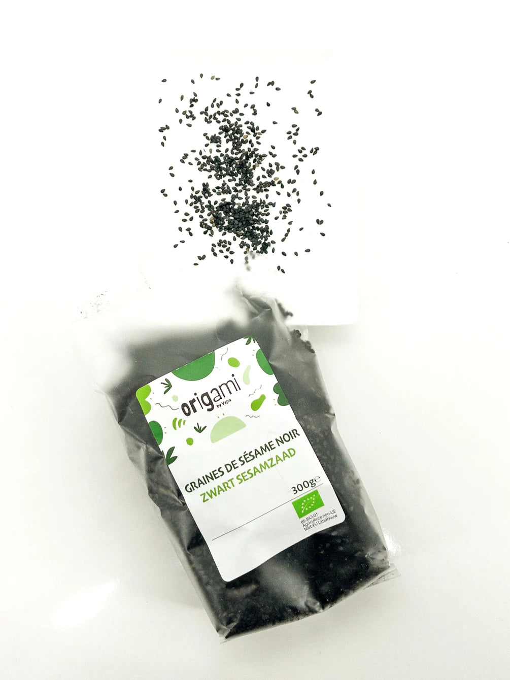 Kuro goma - Biologische zwarte sesamzaadjes - 300 g - Origami