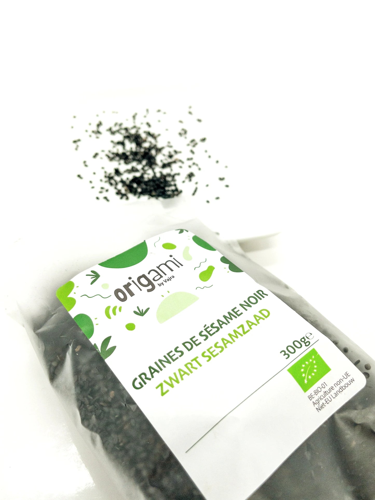 Kuro goma - Biologische zwarte sesamzaadjes - 300 g - Origami