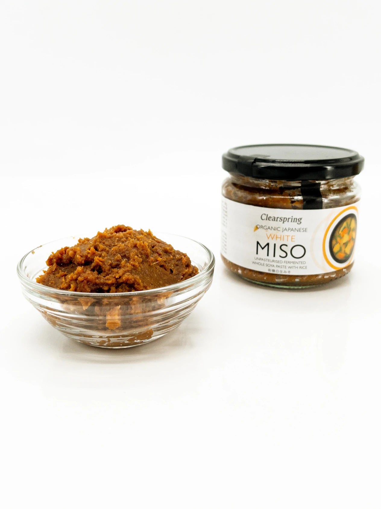 Nama Shiro Kome Miso – Biologische witte rijstmiso, ongepasteuriseerd – 270 g – Clearspring