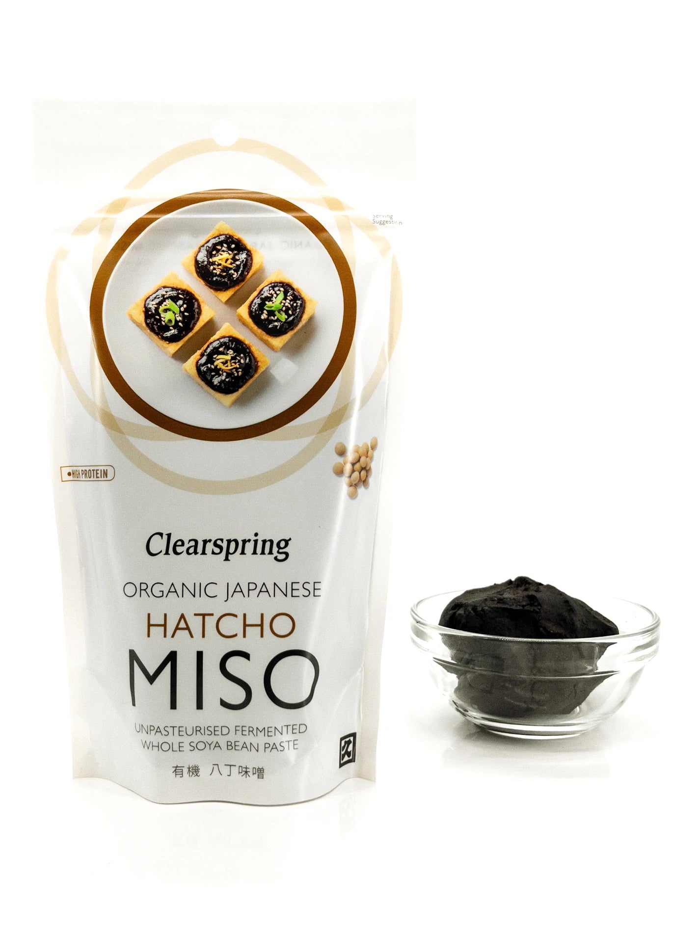 Hatchō Miso – Miso de soja bio non pasteurisé – 300 g – Clearspring