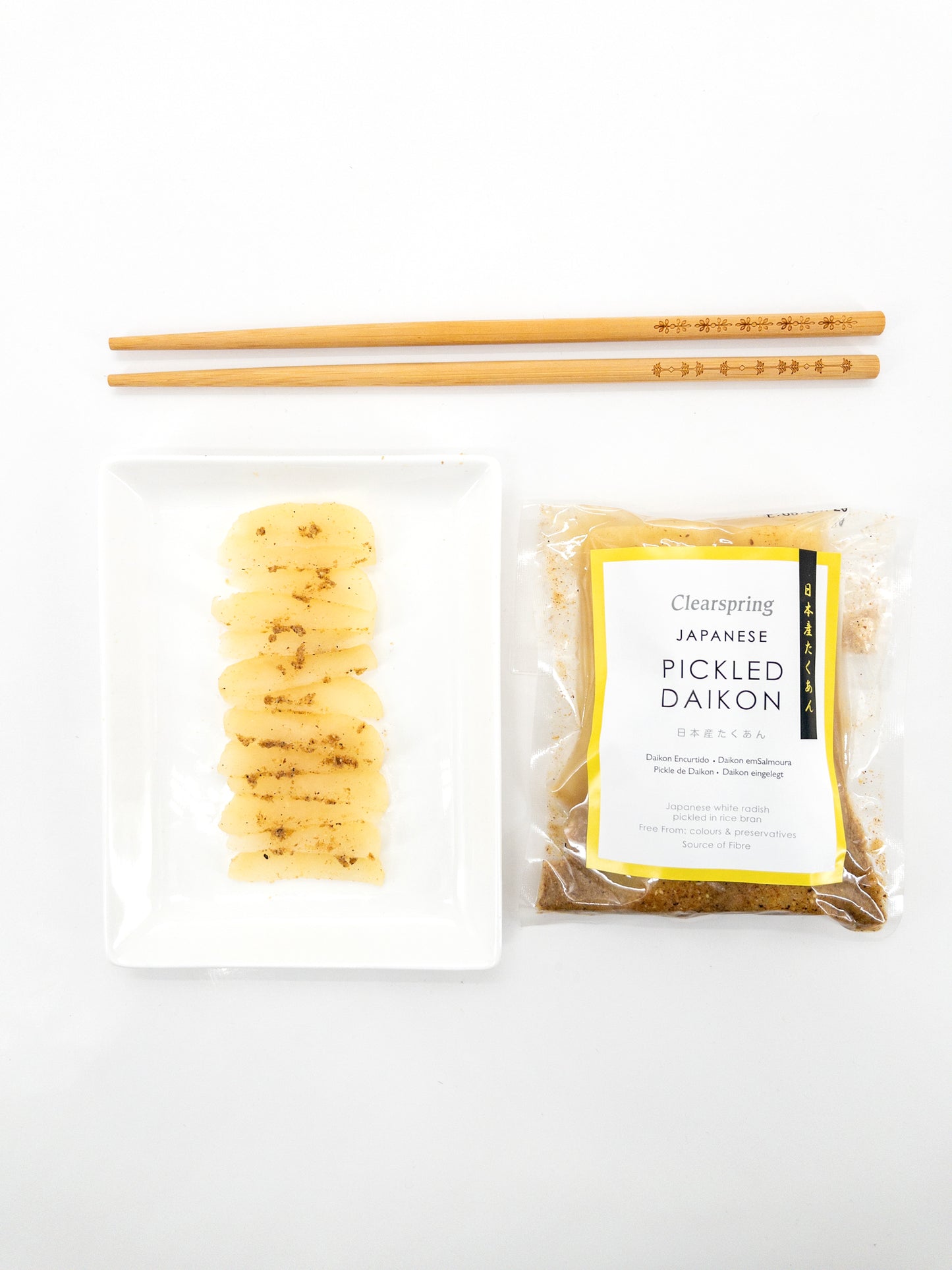 Takuan – Daikonradijs in pekel – 100 g – Clearspring