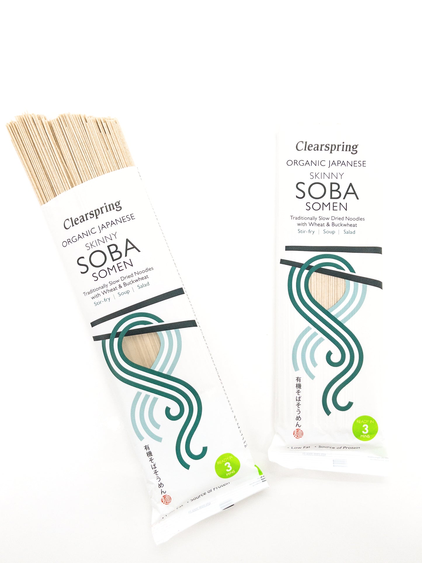 Soba Somen – Biologische fijne noedels van boekweit en tarwe – 200 g – Clearspring