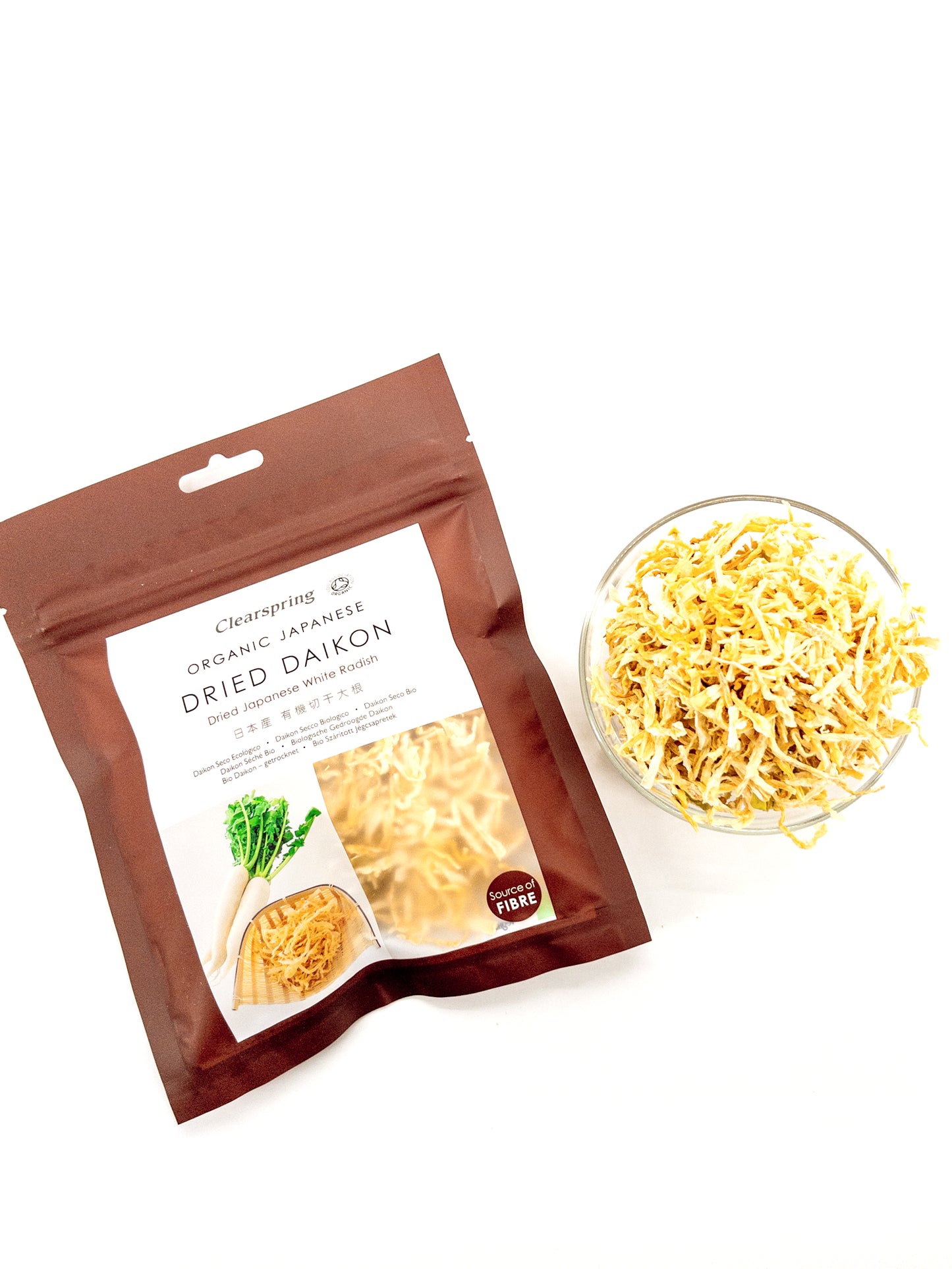 Sengiri Daikon – Biologische geraspte en gedroogde daikonradijs – 30 g – Clearspring