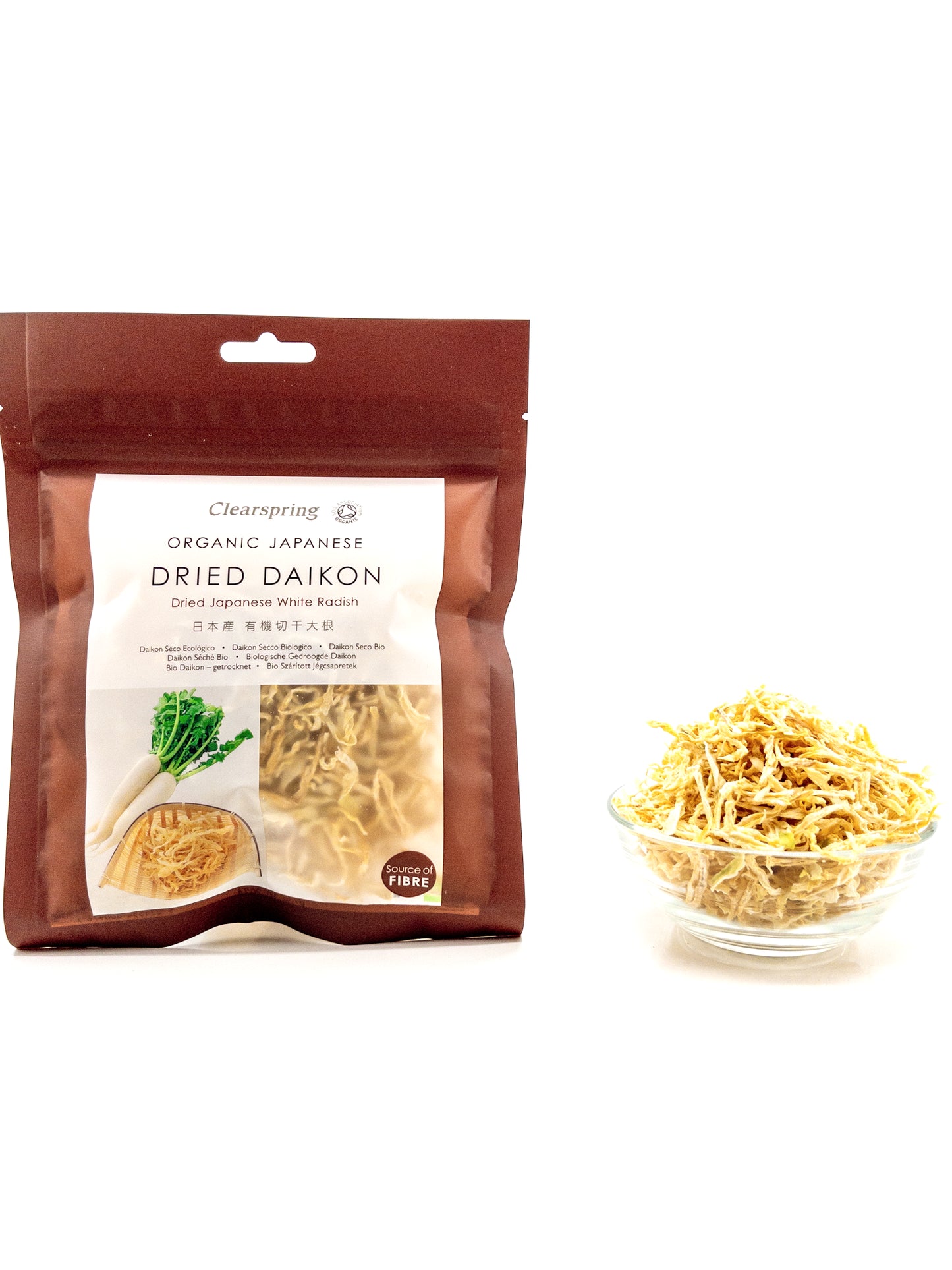 Sengiri Daikon – Biologische geraspte en gedroogde daikonradijs – 30 g – Clearspring