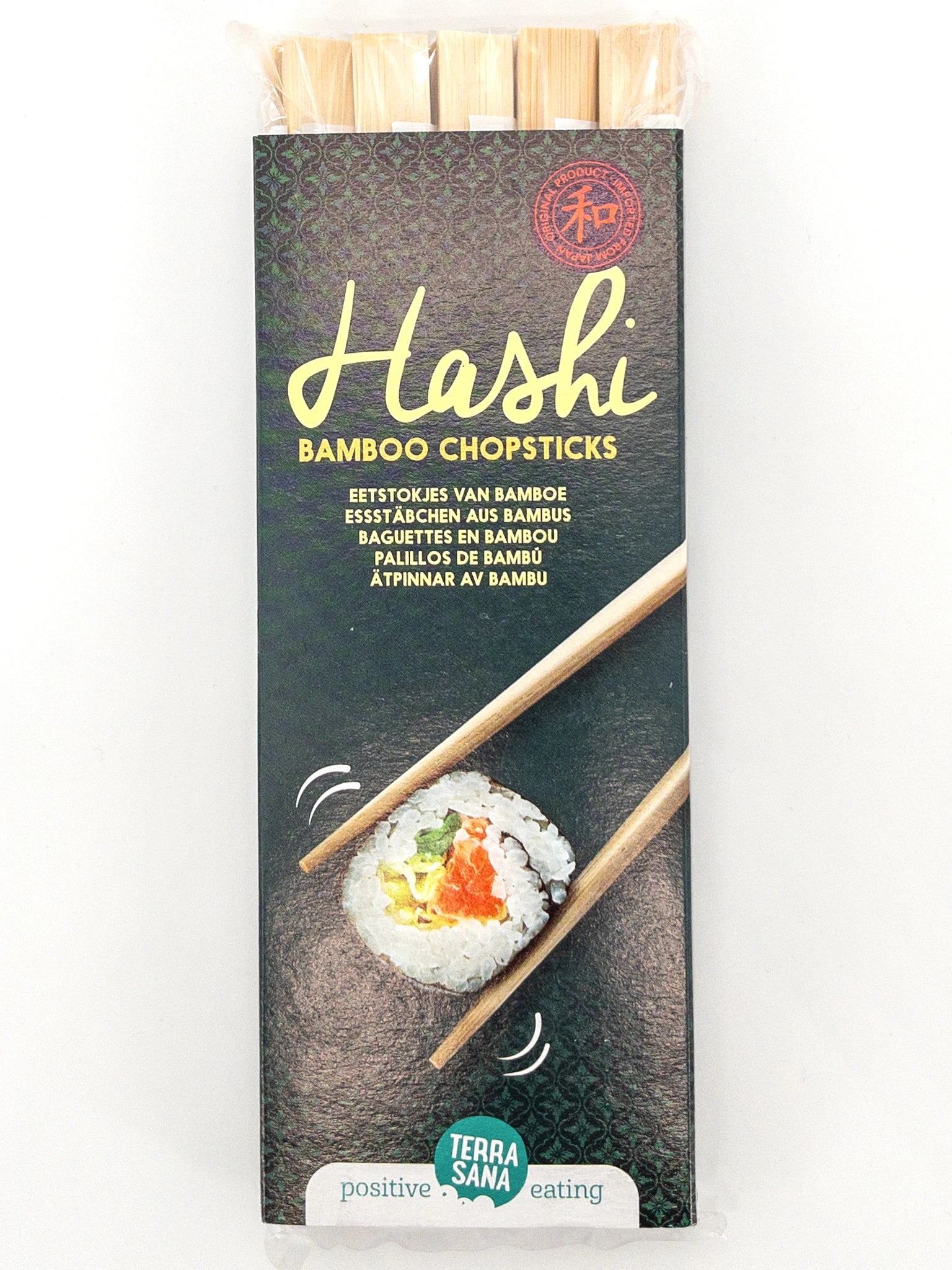 Paquet de 10 paires de baguettes en bambou Terrasana | Épicerie en ligne Eat In Japan