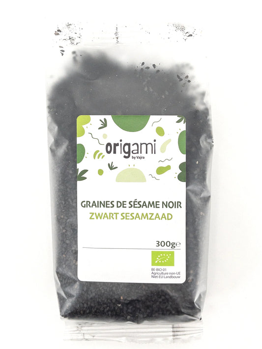 Sachet de 300gr de graines de sésame noir bio | Épicerie en ligne Eat In Japan