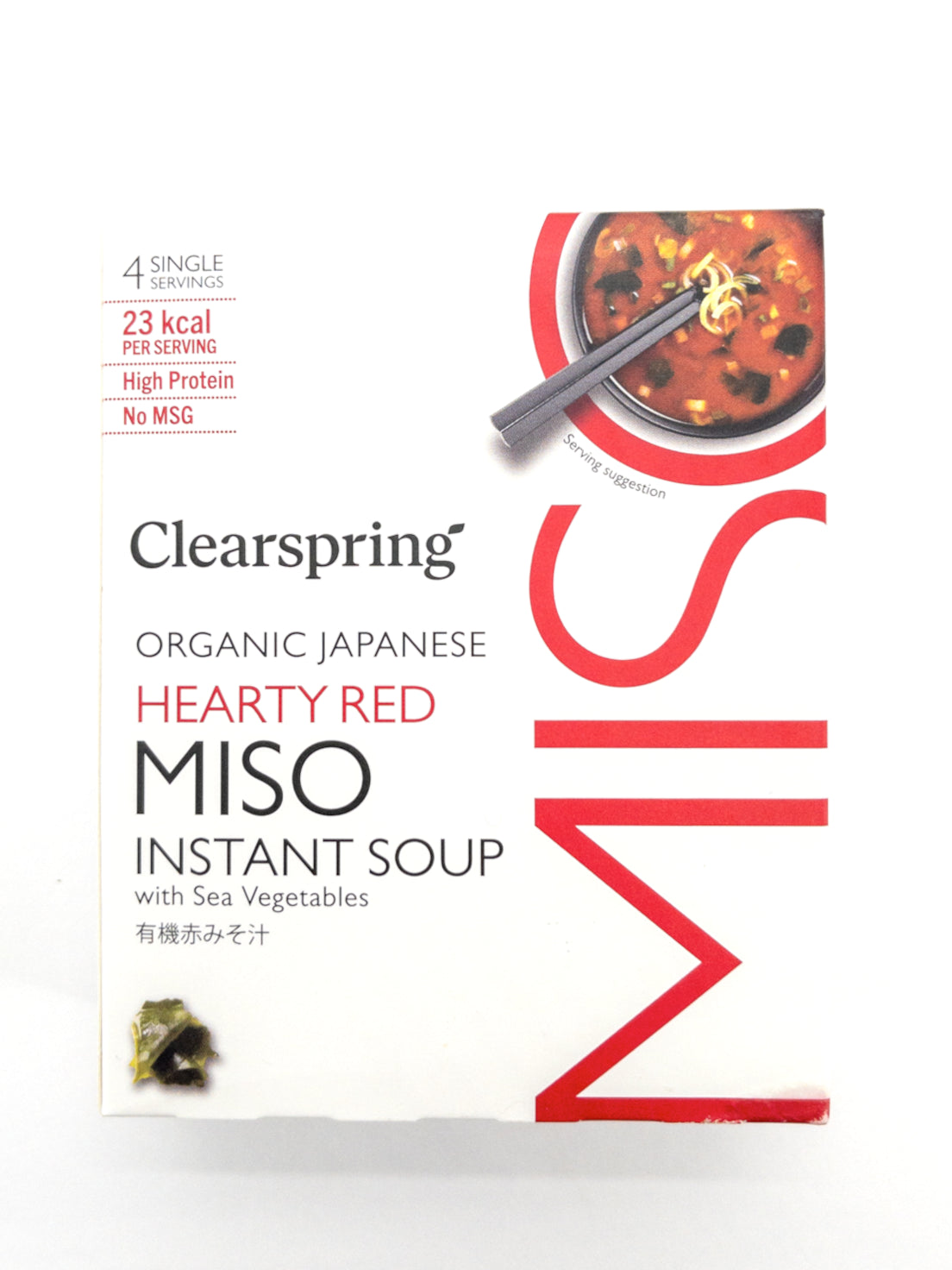 bio Hearty red miso instant soup Clearspringp