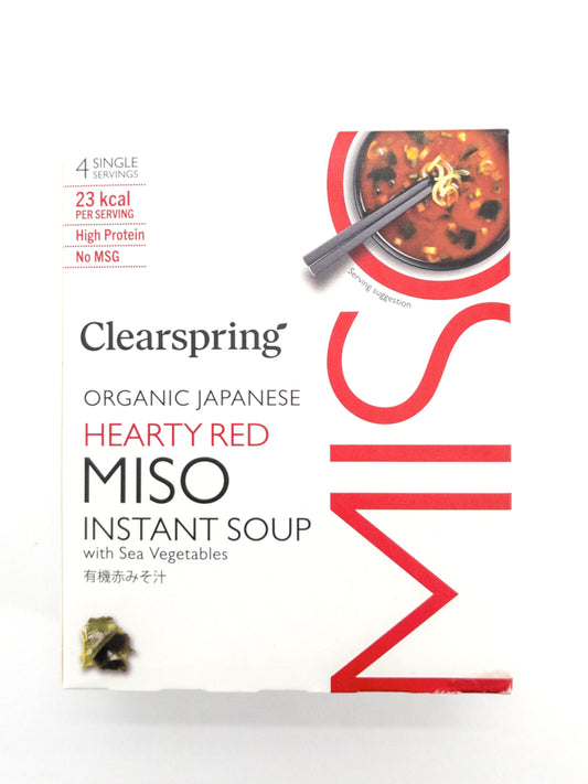 bio Hearty red miso instant soup Clearspringp