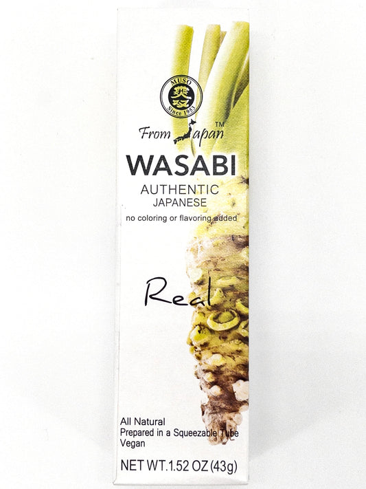 Boîte contenant un tube de 43gr de pâte de wasabi | Épicerie en ligne Eat In Japan