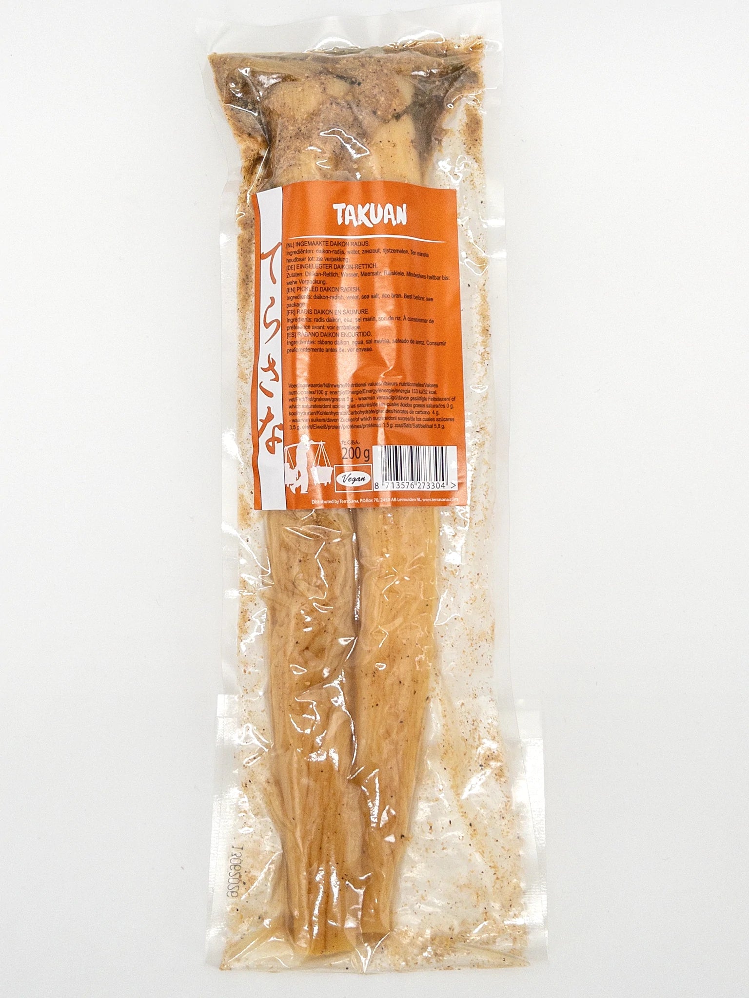 Radis Takuan en saumure – 200g de radis japonais mariné au goût sucré-salé pour accompagner les plats