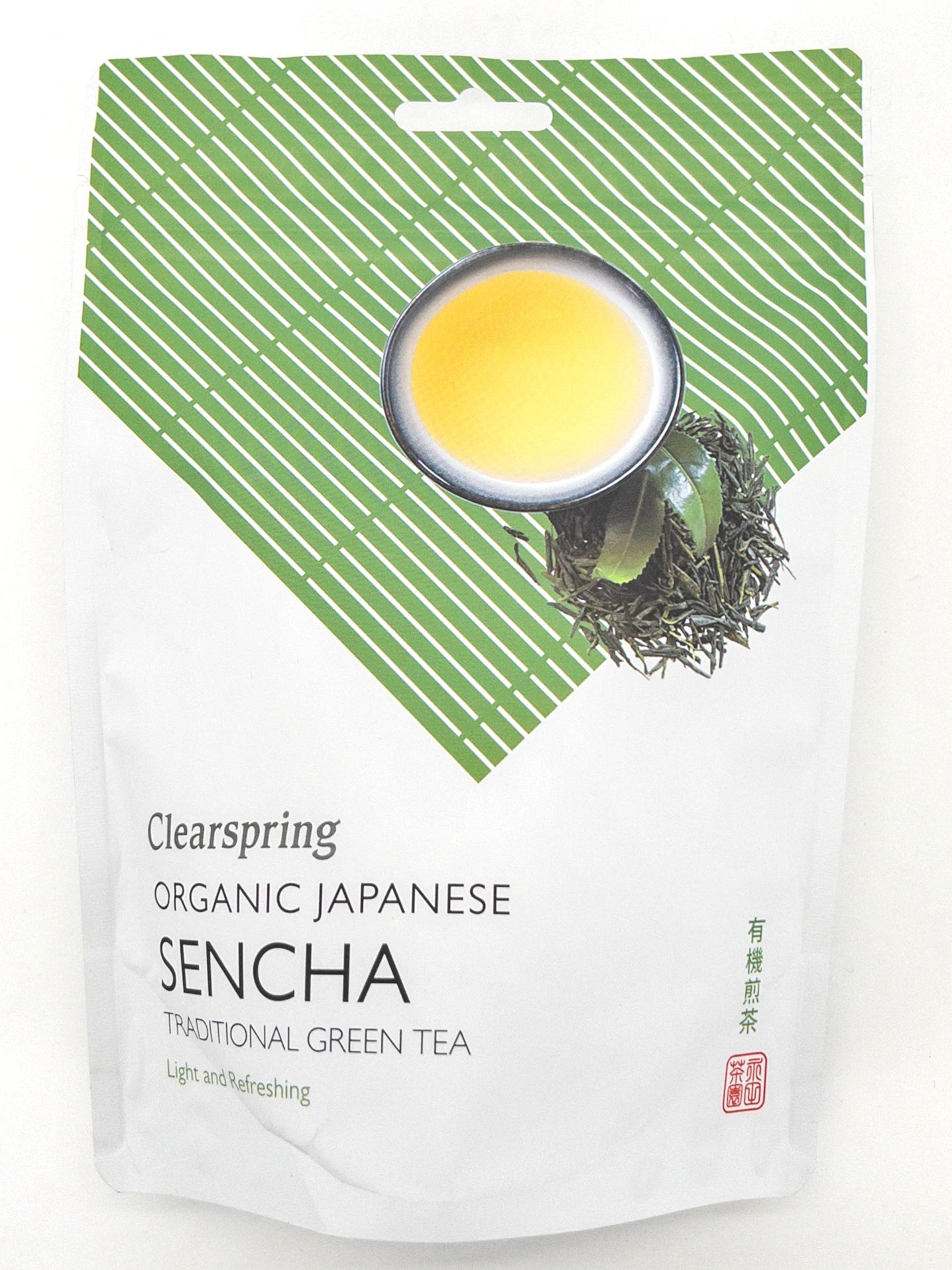 Sachet de 90gr de thé vert Sencha bio, Clearspring | Épicerie en ligne Eat In Japan
