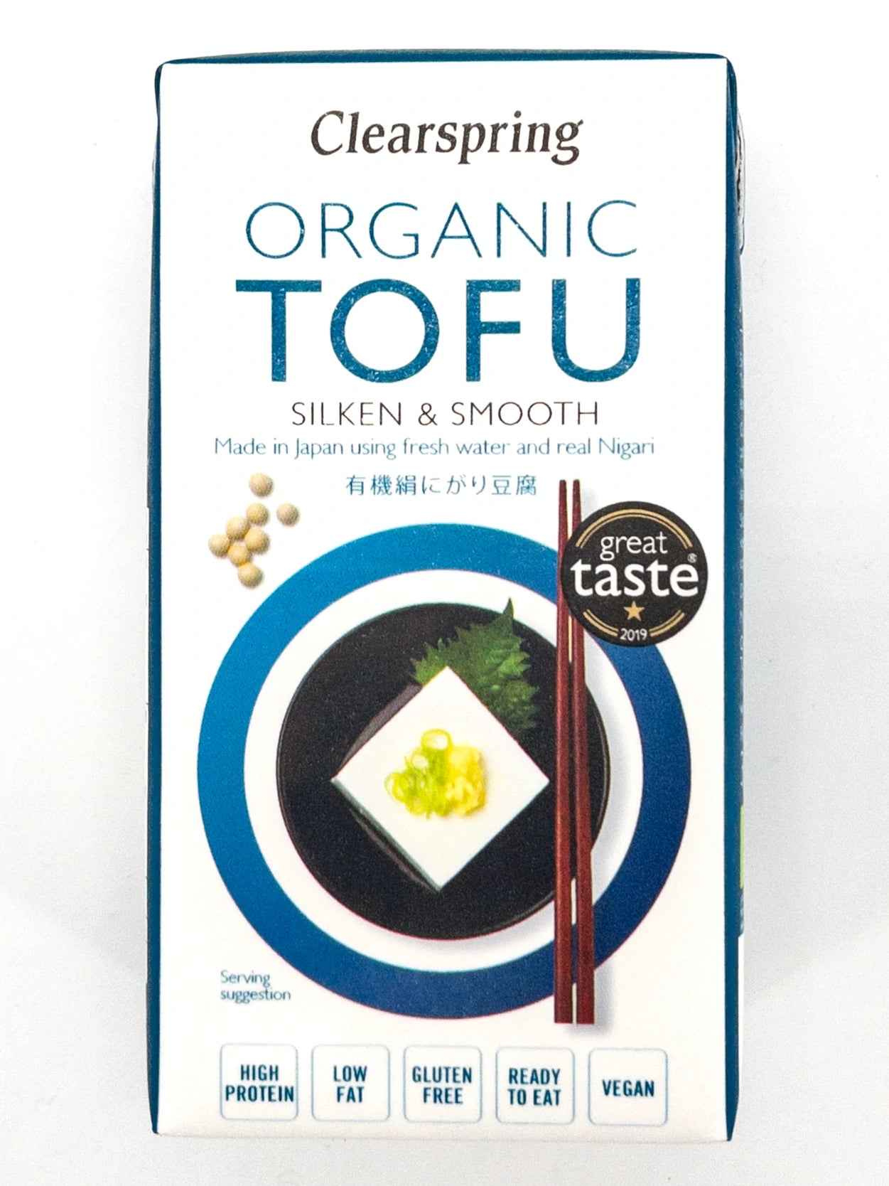 Paquet de 300gr de tofu soyeux bio, Clearspring | Épicerie en ligne Eat In Japan