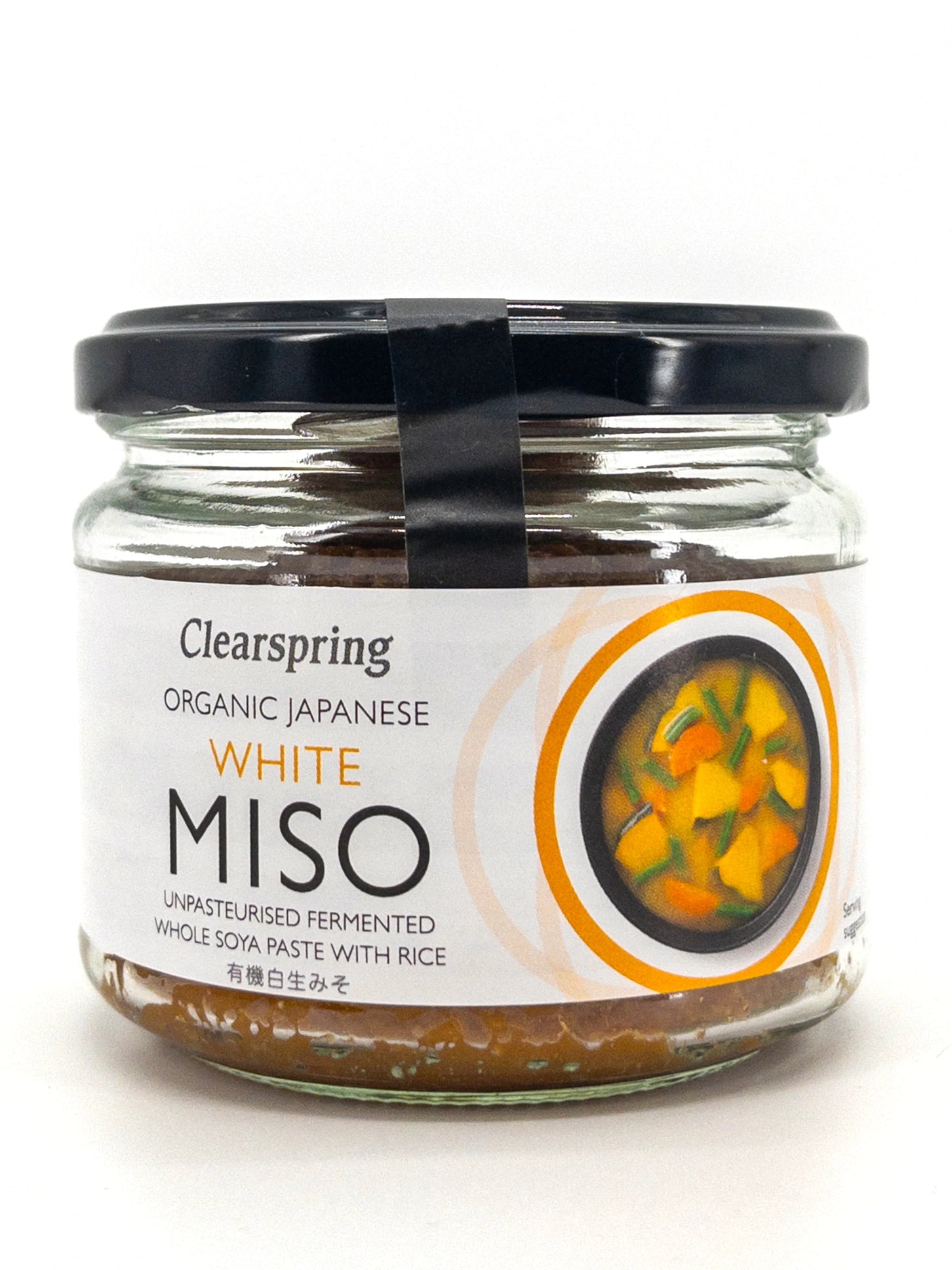 Biologische Nama Shiro Kome Miso - Japanse ongepasteuriseerde witte rijstmiso - 270 g - Clearspring