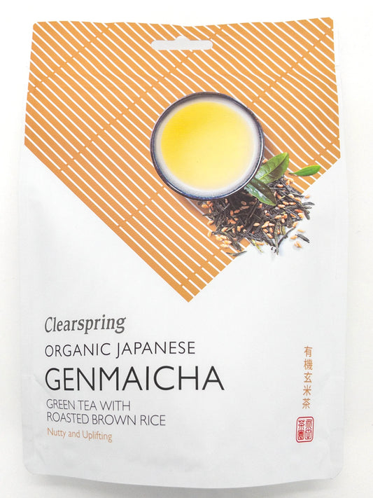 Genmaicha – Biologische groene thee met geroosterde rijst – 90 g – Clearspring
